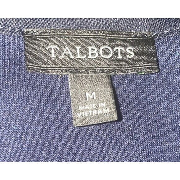 Talbots Women's Sweater Dress Size Medium Blue Confetti 3/4 Sleeve - Picture 4 of 5